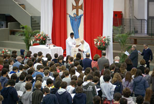 Mass at Colegio Santa Cruz