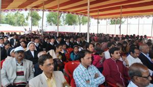 The crowd at the Inauguration of Holy Cross College in Agartala