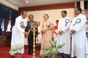 Fr Thalackan participates in the celebrations of the 150th Anniversary of Holy Cross in Northeast India