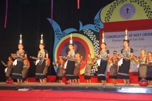 Dances during the Cultural Program of the 150th Anniversary of Holy Cross in Northeast India