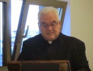 Fr David Guffey, CSC, gives a talk on Blessed Moreau for the Blessing of the Generalate