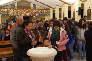 Renewal Of Baptismal Promises In San José Chapel In Codegua, Chile