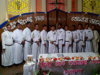 Ten Novices Profess Vows and Eight New Novices Are Received in Bangadleshi Novitiate
