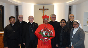 Patrick Cardinal D'Rosario with Members of the General Administration and Friends