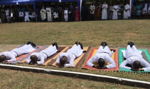 Litany of the Saints at Final Vows in Ghana