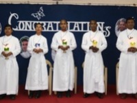 Holy Cross Celebrates Five Final Professions and Deaconate Ordinations in India