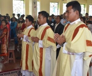 Three New Deacons in the North East India Province