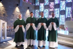 The new deacons of the United States Province