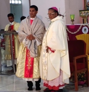 Fr Anthony Reddy, CSC, at his Ordination in 2020