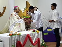 Holy Cross Novitiate in Bangladesh Welcomes Four New Novices