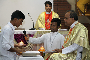 Mr. Utchas Anthony Rozario, professed his First Vows Sacred Heart of Jesus Province