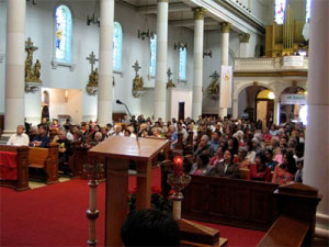 Mass at St Ann Church in Toronto