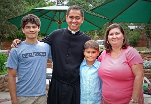 Br Nich Perez, CSC, with Friends