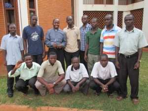 Rev Temba Leopold with Seminarians