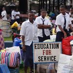 Students at Lakeview Secondary School in Jinja, Uganda