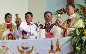 Munga Ordination Mass with Bishop Rotluanga