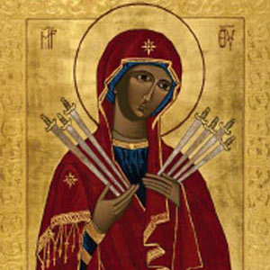 Our Lady of Sorrows Icon, Copyright Anthony Stachowksi, CSC