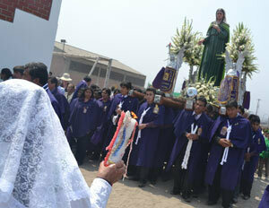Procession with the Our Lady of Sorrows Statue