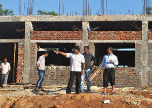 Construction at Holy Cross College, Agartala