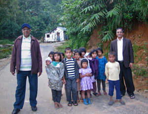 Villagers at Parish in North East India