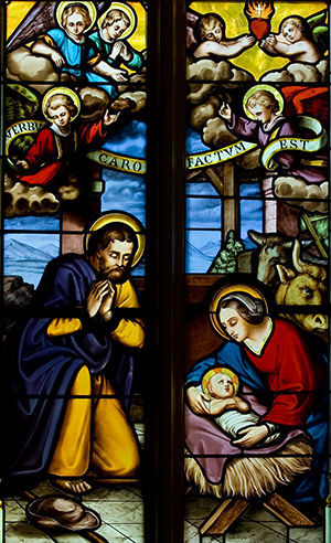 Stained Glass of the Nativity