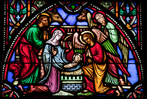 Nativity Stained Glass