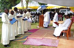 Ordinandi Presented to Bishop in East Africa