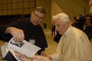Fr John Phalen with Pope Benedict XVI