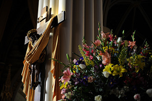 Crucifix at Easter 300x
