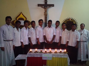 Eight new novices are received into the Novitiate in Bangladesh