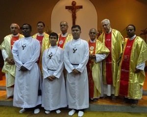The Three Newly Finally Professed in Sacred Heart of Jesus Province