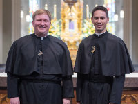 Hovde and Strach of the United States Province Profess Final Vows