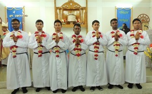 Seven new finally professed brothers in Bangladesh