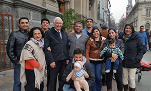 Br Donald Celebrates The Cross Of St Santiago With Former Children And Staff Of The Hogar Santa Cruz