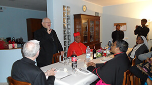 Fr Epping Welcomes Cardinal D'Rosario To The Holy Cross Generalate