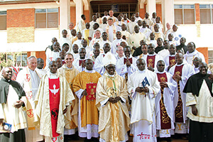 The District Of East Africa Takes A Pictures With Its Newly Ordained In 2017