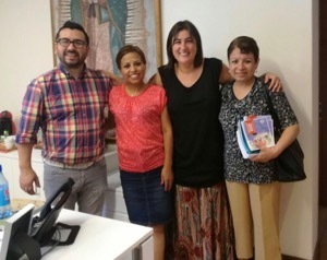 Ms Yataco and Ms Nova visit the Archdiocesan Child Protection Offices In Santiago
