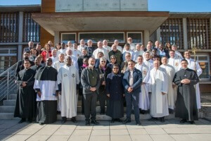 The International Crowd present for the blessing of the new House of Formation in Chile