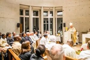 Cardinal Richard Ezzati preaches in the Mass of Consecration of the Chapel and Altar
