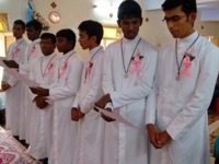 Novitiate in India Celebrates 7 First Professions and Welcomes 11 New Novices