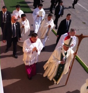 Pope Francis at Mass in Santiago, Chile