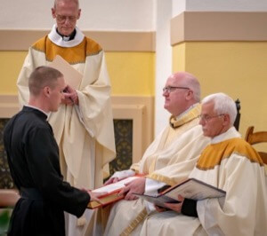 Mr David Slonkosky, CSC, professes his First Vows