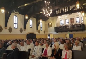 Mass of First Profession in renovated Sacred Heart Church in Colorado Springs