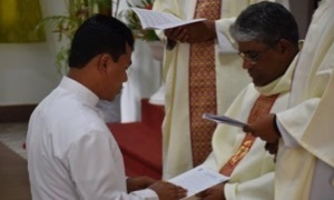 Fr Simon receives the Final Profession of Vows