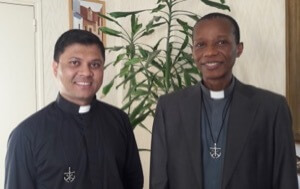 Fr Cadet and Fr Gonsalzes, the new leadership team at the International Shrine