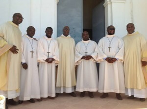 The Newly Finally Professed with Fr Eric Jasmin, CSC, Provincial