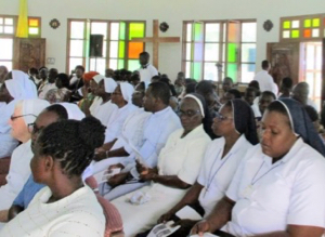 The Congregation at the Mass of First Profession in Ghana