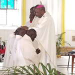 The Most Rev. Launay Saturné, Archbishop of Cap-Haïtien confering the Sacrament of Holy Orders in Haiti
