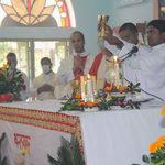 Sacred Heart of Jesus Province in Bangladesh newly Ordained Fr. Ananda Joseph Mondol, C.S.C., celebrates his first Mass