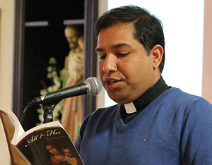 Fr. Wilson Andrade, C.S.C., who serves as Pastor and Administrator of the Mission